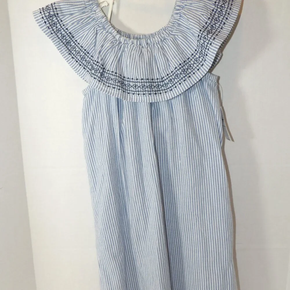Old Navy Blue Striped Dress Girls Size 4T New with Tags